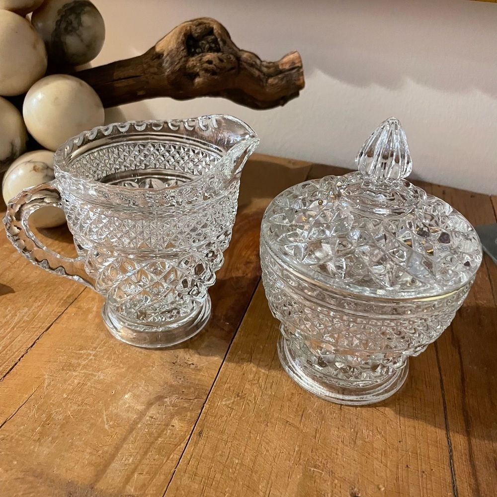 Vintage Wexford Hocking sugar & creamer